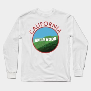 California Hollywood Badge Long Sleeve T-Shirt